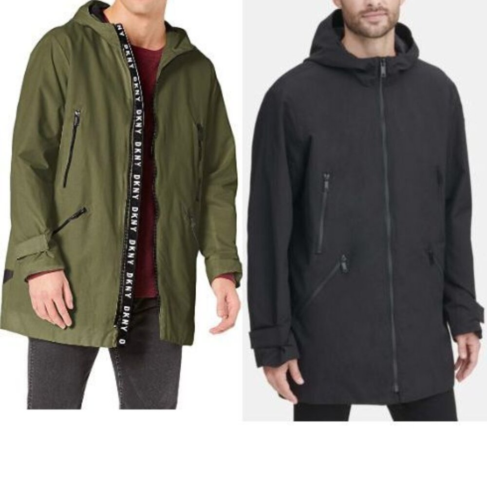 NWT  Mens DKNY Wind braker  Rain Jacket coat
